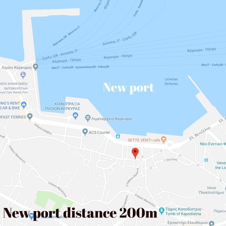 Joy New Port Studio Corfu Town Exteriör bild