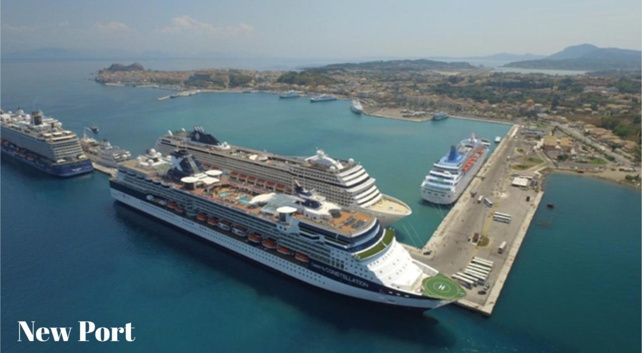 Joy New Port Studio Corfu Town Exteriör bild